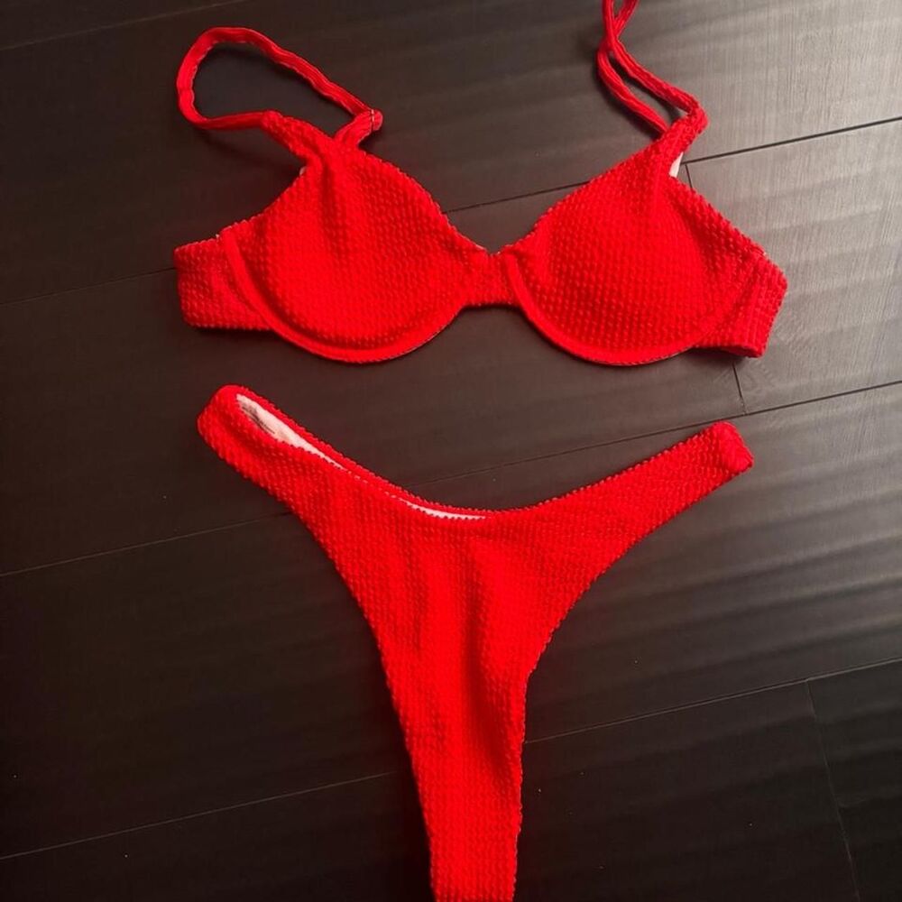 Unbranded Women's Red Bikinis-and-tankini-sets